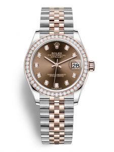 Đồng hồ Rolex Datejust 31 M278381RBR-0028 Oystersteel, vàng Everose và kim cương