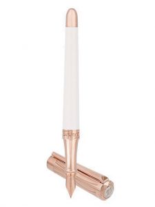 Bút máy S.T. Dupont Liberté White Lacquer And Rose Gold Fountain Pen 460398