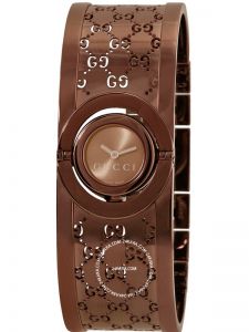 Đồng hồ Gucci Twirl Quartz Brown Dial Bangle YA112532